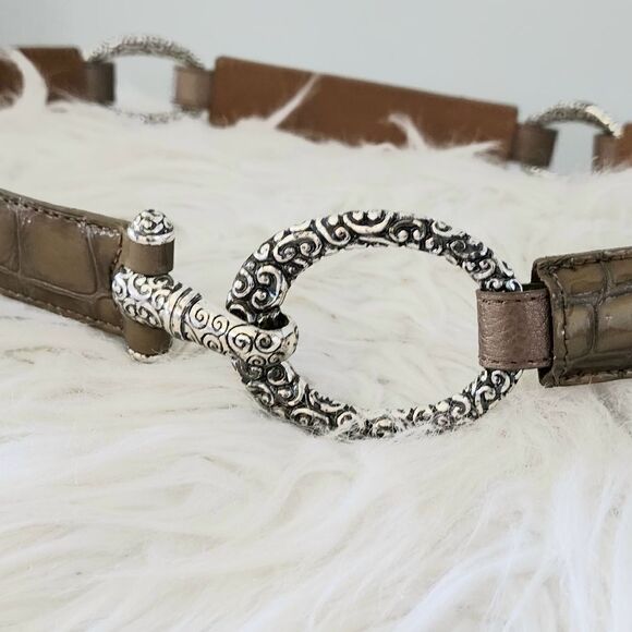 Brighton belt size 36 elastic brown